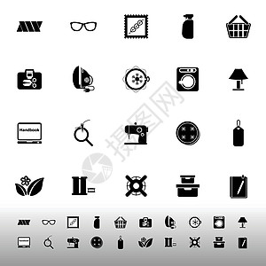 在白色背景上缝白布相关图标图片