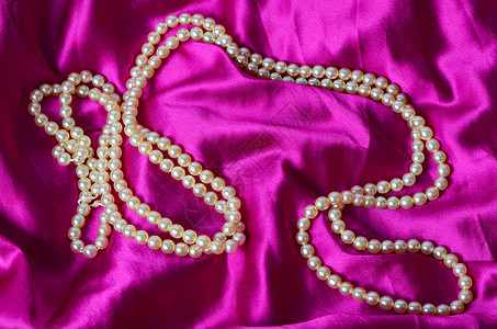 珍珠漩涡古董项链配件宝石丝绸材料布料纺织品珠宝图片