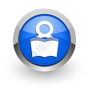 蓝色蓝光的网页图标知识文学意义书店阅读合金学习字典学生网络图片