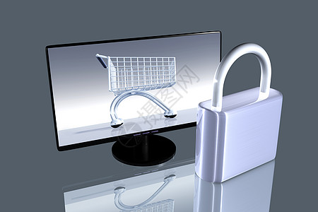 安全在线购物零售球童邮购展示技术互联网顾客销售宽屏挂锁图片