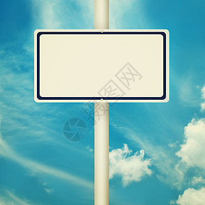 空白路标天空邮政蓝色金属噪音广告牌路牌控制板指导招牌图片