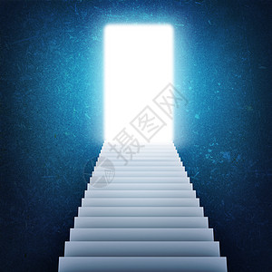 楼梯和魔法门概念商业天堂入口理念想像力插图小路自由图片
