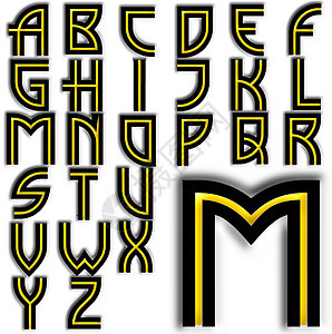 ABC 字母矢量设计图片