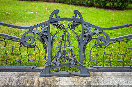 法国大使馆前花园铁装饰围栏的详情 编号图片