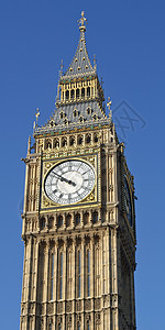 Big Ben 伦敦建筑钟声蓝色房屋天空手表议会地标图片