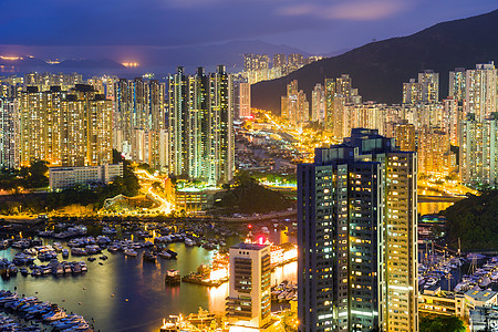 香港公寓楼大楼台风爬坡景观建筑学旅行场景市中心住房天空城市图片