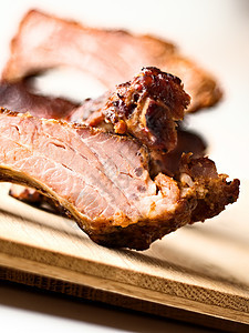 bbq 猪肉肋骨烧烤食物红色图片