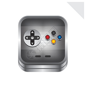 游戏控制台图标按钮主题安慰艺术电脑白色夹子技术控制器插图灰色电气图片