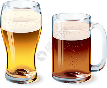 啤酒杯色彩形状插图照片绘画泡沫啤酒液体气泡酒精图片
