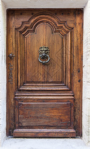 门详细细节木头金属门把手青铜房子古董门户网站入口建筑装饰品图片