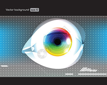 技术眼密码展示商业扫描互联网眼睛高科技鸢尾花视网膜插图图片