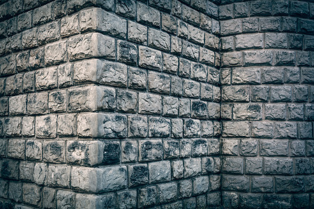 大砖墙 粗格角落背景街道水泥灰色建筑学水平石工材料石头白色房间图片