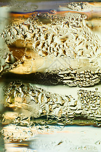 错误玻璃啤酒气体苏打食物酒精黄色运动气泡波纹泡沫背景图片