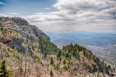 北卡罗利纳蓝脊蓝山坡道国家数控山脉树木山脊森林视野天空摄影阳光图片