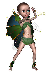 小仙女翅膀卡通片女性乐趣想像力孩子童年尾巴森林故事图片