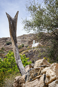 Saiq高原清真寺假货骨折旱谷沙漠赛格踪迹峡谷路线地质学山脉图片