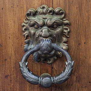 门详细细节青铜古董入口房子艺术金属门把手装饰品建筑木头图片