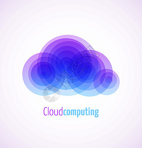 云计算图标志模板图标身份数据演讲公司插图商业阴影互联网技术计算图片