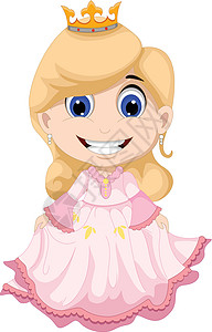 可爱的小女孩穿着公主服装图片