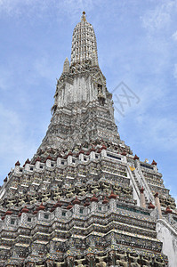 泰国曼谷Wat Arun建筑学领土地标景观建筑天际吸引力佛教徒宝塔旅游图片