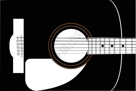 吉他音响机绘画插图身体海报艺术品乌木钉子乐器音乐和弦图片