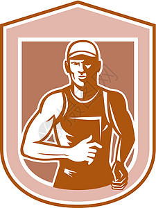 Marathon 运行盾牌回转图片