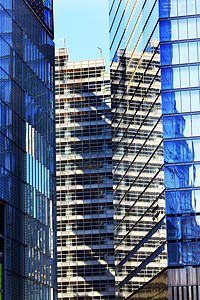 纽约新世界贸易中心公寓抽象玻璃建筑图片