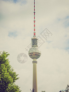 柏林铁塔的回镜电视图片