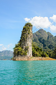 美丽的岛屿景点旅行水库岩石顶峰蓝色旅游石头热带石灰石图片