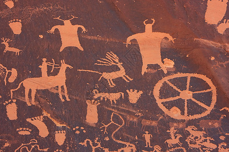 犹他州摇滚州历史遗迹报纸 印度花纹岩画历史性控制板国家材料洞穴涂鸦沙漠绘画公园图片