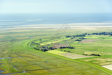 从海国家公园空中查看航拍滩涂世界遗产湿地飞行天空公寓海岸战壕岛屿图片