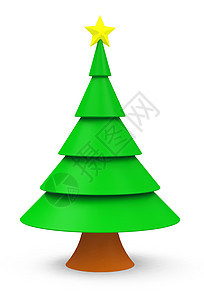 圣诞树绿色庆典绿树背景图片