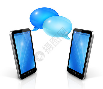 语音泡泡和移动电话电脑网络社会讨论话框空白讲话演讲技术说话图片