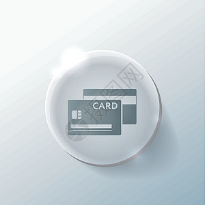 信用卡信用玻璃网络金融支付卡片技术阴影插图货币图片