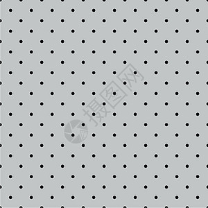 无缝矢量黑色和灰色模式或带有Polka点的瓷砖背景平铺风格剪贴簿正方形装饰白色织物水手插图墙纸图片