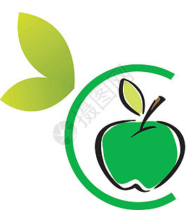 App苹果贴图漫画果汁徽章叶子瓶子插图品牌标识水果生物背景图片