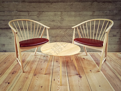 现代设计室内的椅子和咖啡桌椅及咖啡桌图片