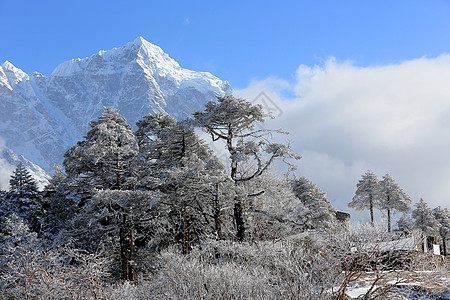 喜马拉雅的孔德里山(Kongde Ri)图片