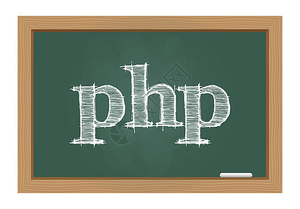 黑板上的 PHP 文本图片