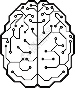 网络脑电子回忆智力芯片神经电脑科学部分行业未来派图片