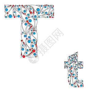 字母T 亮元素字母表 矢量中的ABC元素图片
