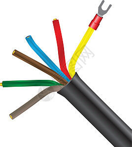 电线电缆管子电压塑料金属曲线导体活力技术卡通片电气图片