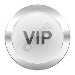 孤立的 vip 铬网络图标图片