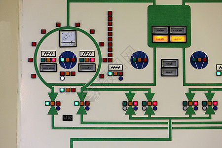 控制室发电厂建筑房间仪表安全总机控制面板控制植物指标图片
