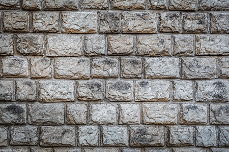 大砖墙 粗格背景材料建筑学灰色水平水泥街道房间石头石工白色图片