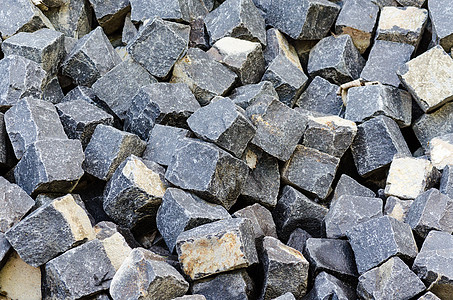 散装材料 砂石 天然石 采石石仓库自然石材库存积木石灰石石工空间石膏板回收长方体图片