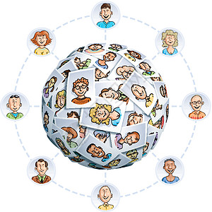 社会网络人脸沟通团队人群亚裔通讯卡通片图标表情快乐图片