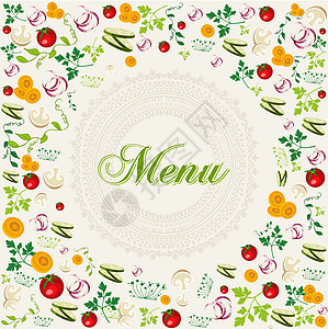 健康健康食品菜菜单背景图片