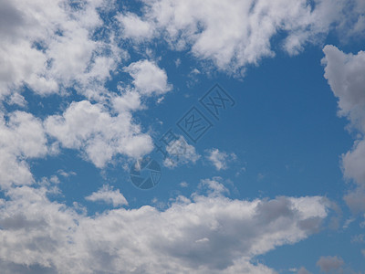 蓝蓝天空白色太阳晴天多云天气材料图片
