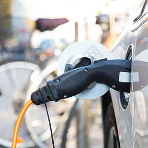 充电站的电动车充值车辆驾驶环境插座经济绿色技术力量生态图片
